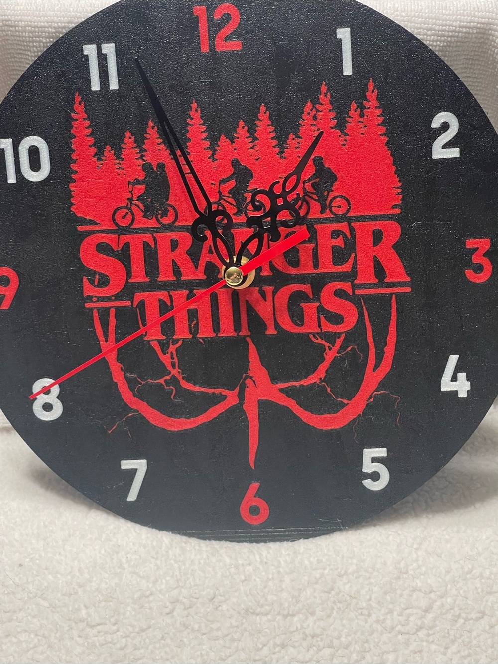 Red & Black Wall Clock - Home Wall Decor - Picture 4 of 5